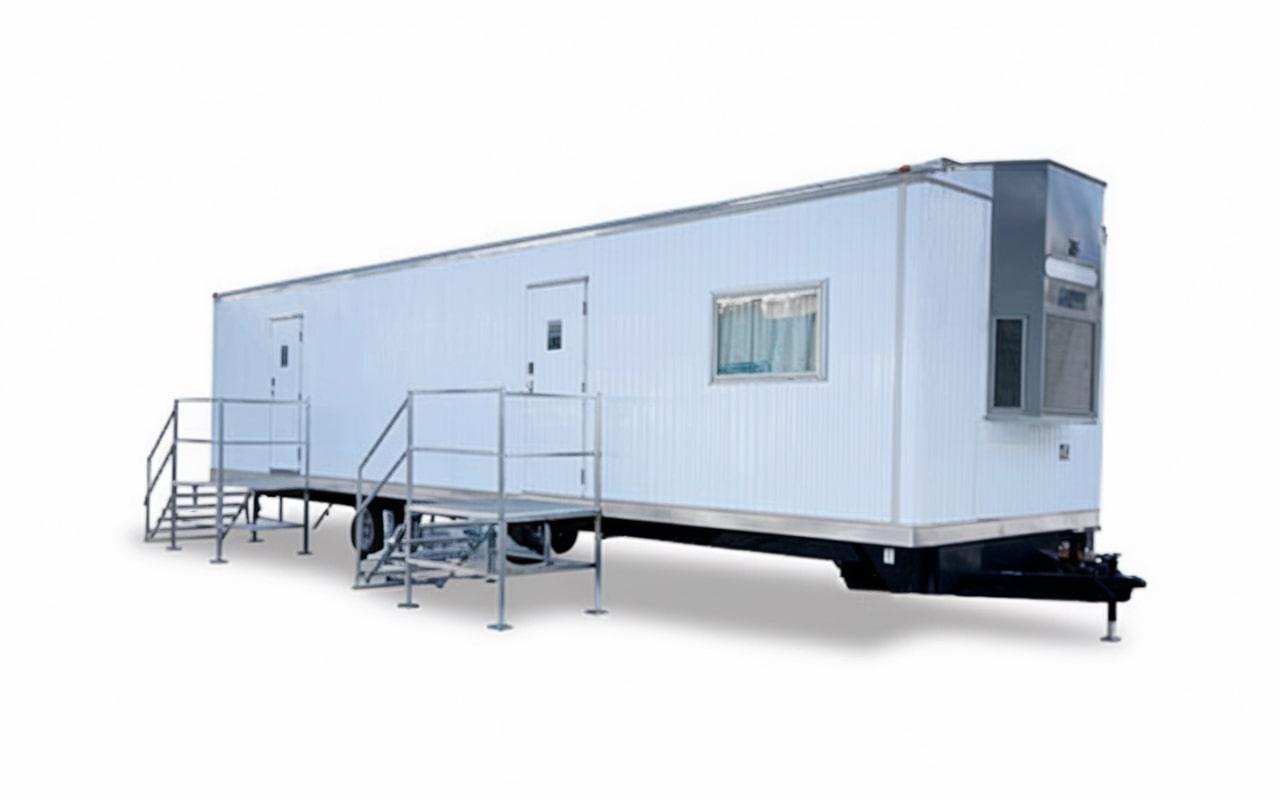 office trailers can be customized to include specific amenities and features